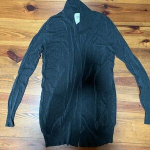 BILLaBONG women’s gray open cardigan -2 pockets